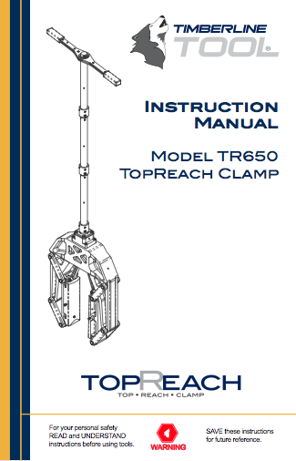 Timberline Tool TR650 Manual 